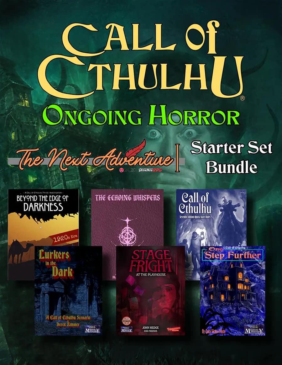 [Chaosium] 'Ongoing Horror' Bundle at DTRPG features new independent creator scenarios that follow on from the Call of Cthulhu Starter Set