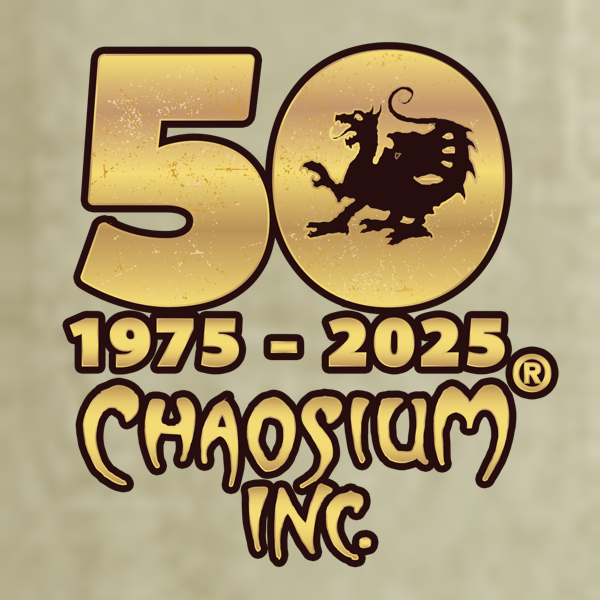 Chaosium 50th Anniversary logo