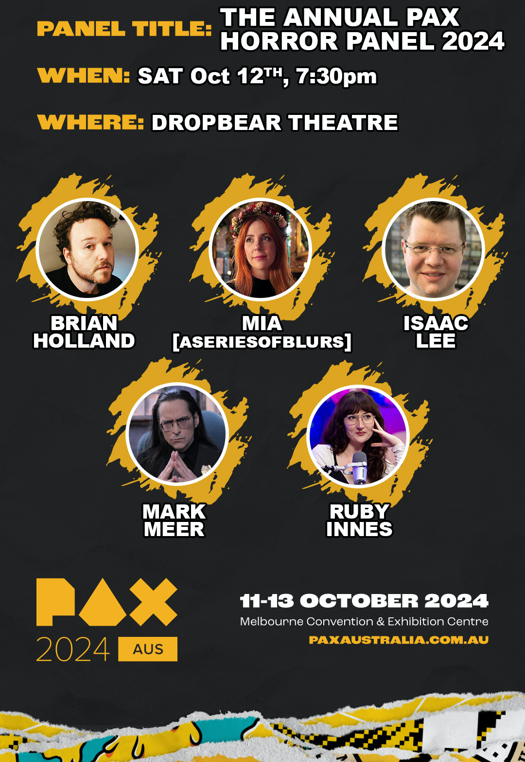 Horror Panel PAX AUS 2024