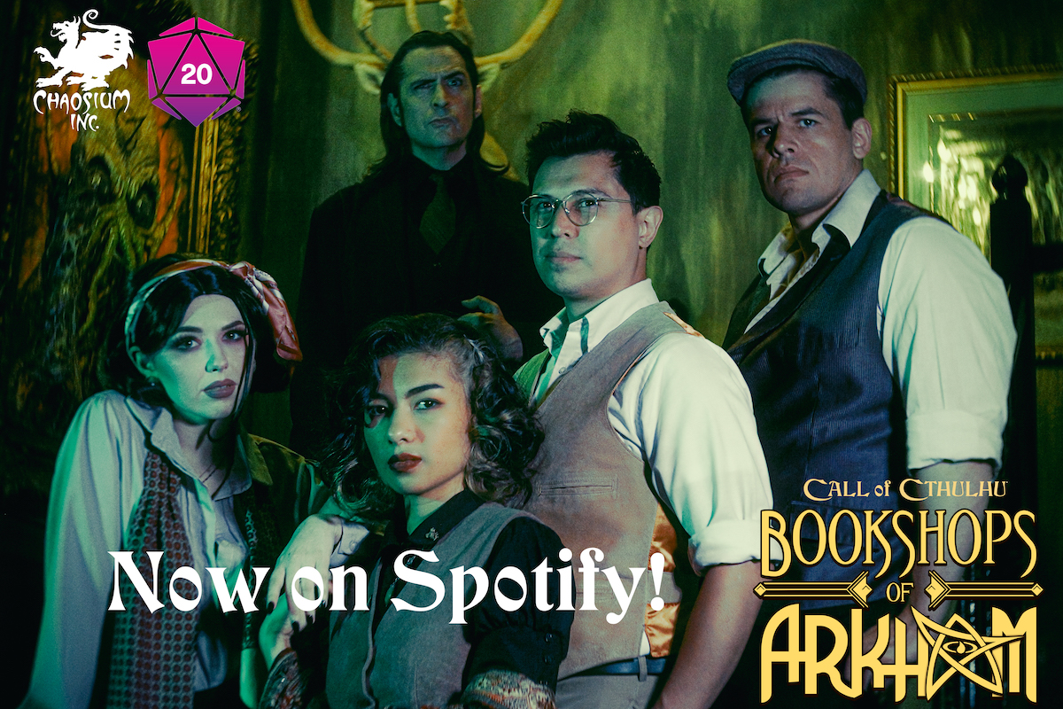 [Chaosium] Listen to our Call of Cthulhu series Bookshops of Arkham on Spotify