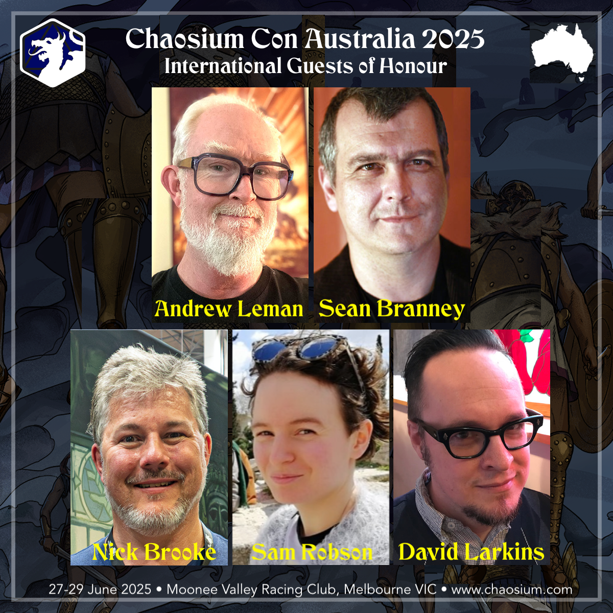 Chaosium Con Australia 2025 International Guests 