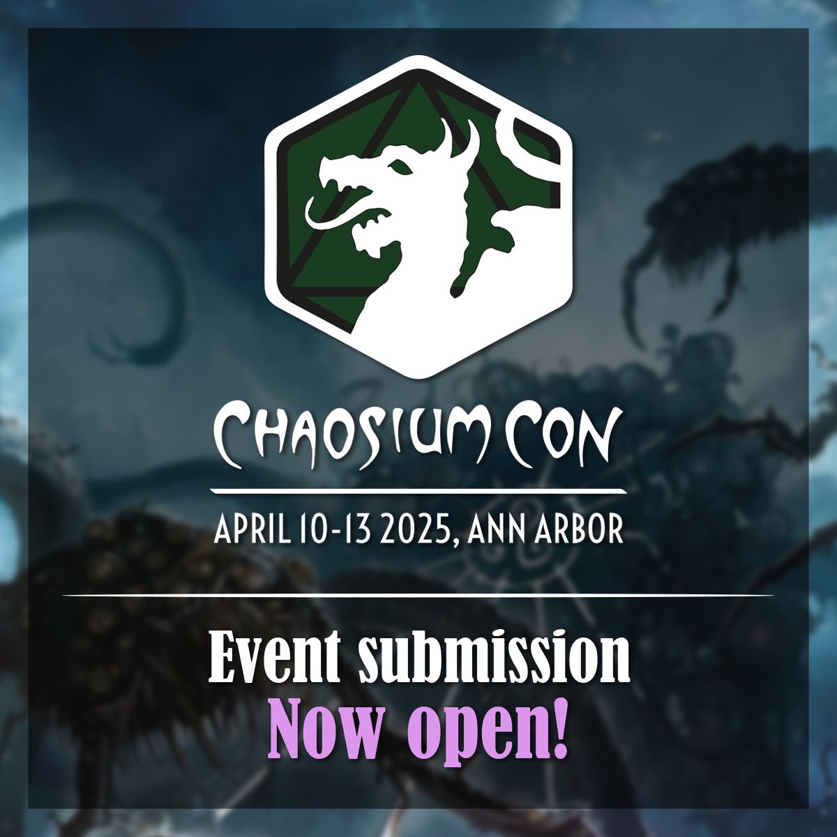 Event Submission at Chaosium Con Australia