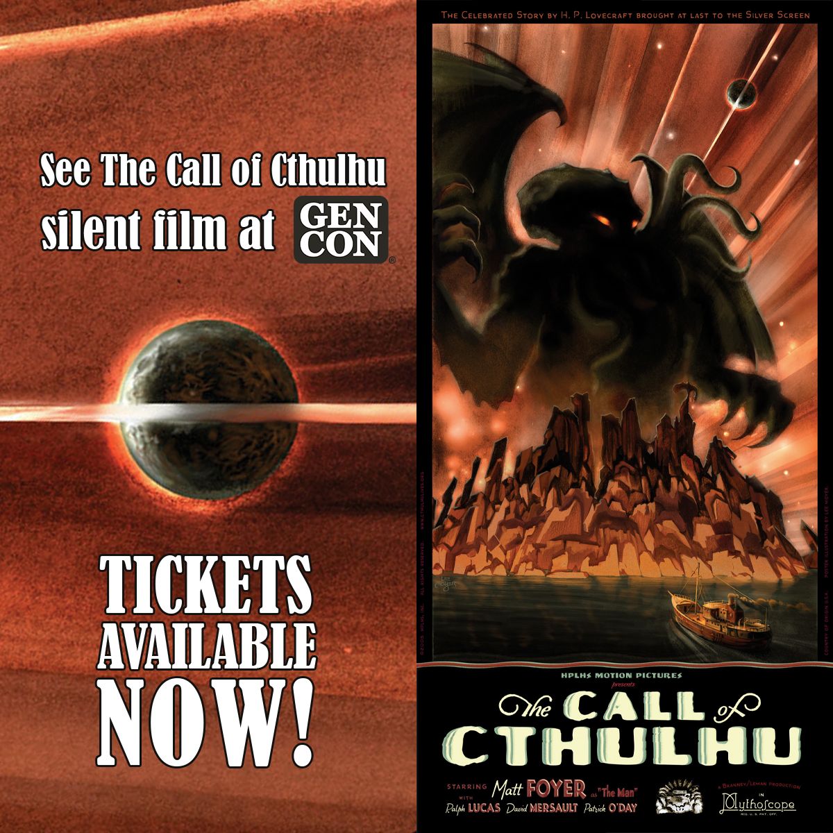 HPLHS's The Call of Cthulhu movie at Gen Con