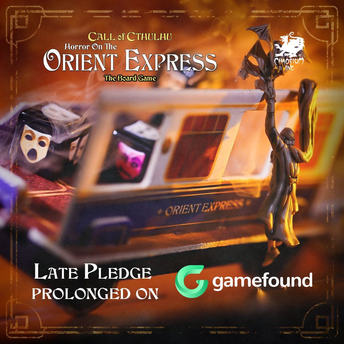 Horror on the Orient Express the Board Game Late Pledges extended to Nov 30th