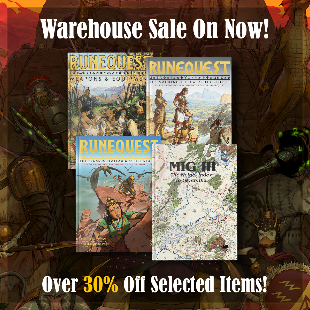 Warehouse Clearance 2024 RuneQuest Glorantha